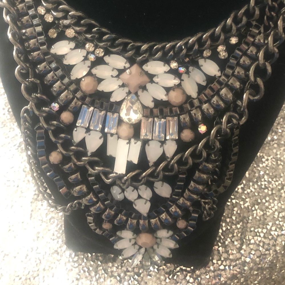 2 piece silver necklace
